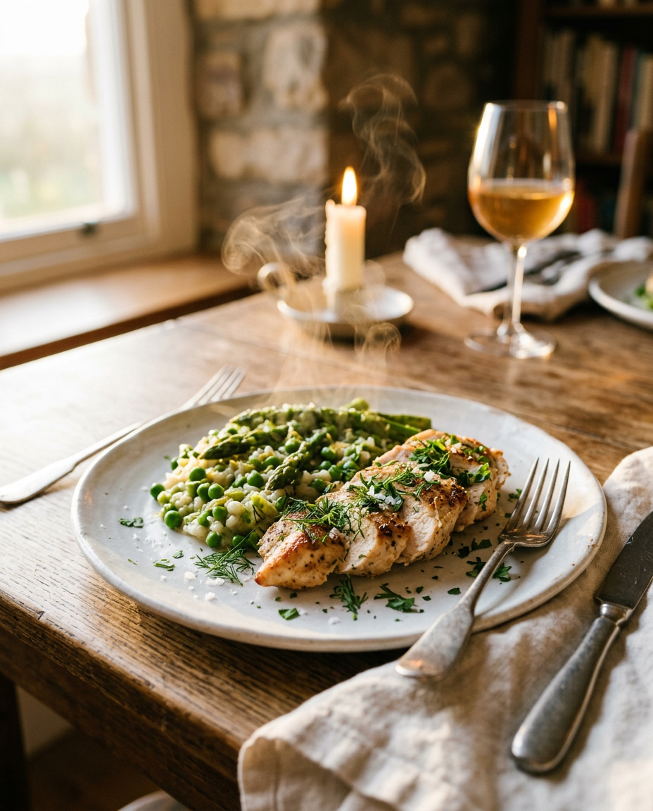 30-Minute Spring Dinner Recipes: Easy Weeknight Meals with Fresh Seasonal Flavors served on a plate ready to eat