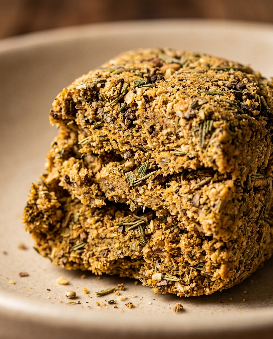 Close-up showing the texture and inside of The Ultimate Homemade Poultry Seasoning Recipe