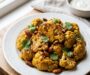 Honey Curry Roasted Cauliflower with Spiced Almonds