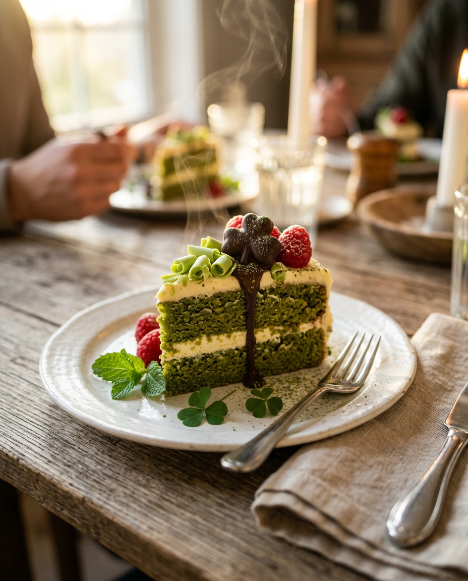 15 Best St Patrick's Day Desserts to Celebrate in Green Style served on a plate ready to eat