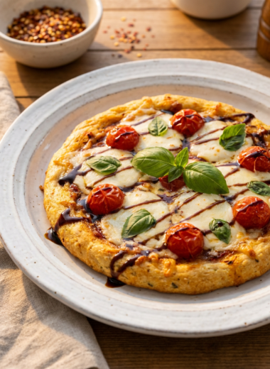 Canned Chicken Pizza Crust Recipe hero food photography