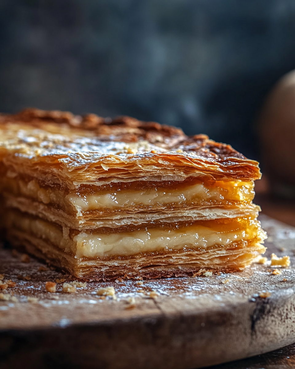 Close-up showing the texture and inside of Galettes Bretonnes Recipe